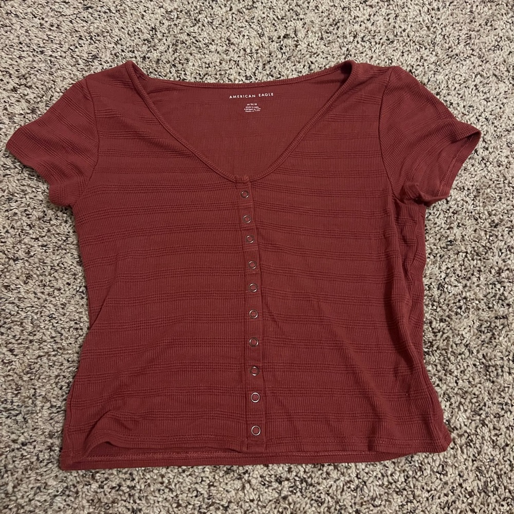 American eagle tight cropped t shirt